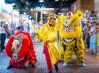 Saturday lion dancers at Central Market.  Photo by PhotoCo Camera House